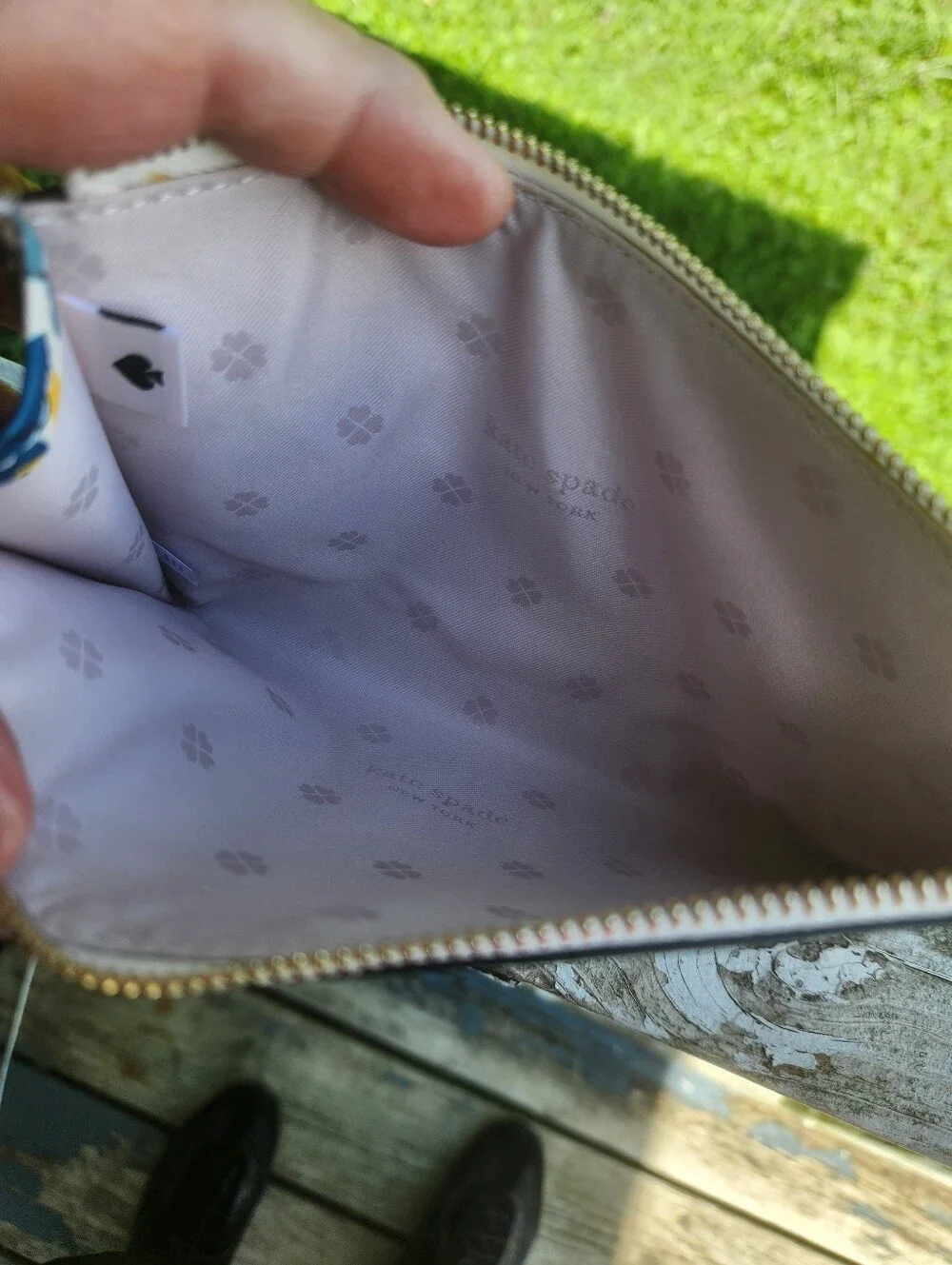Kate Spade Floral Wristlet EUC